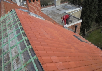 Travaux de toiture effectués rue des Bégonias
